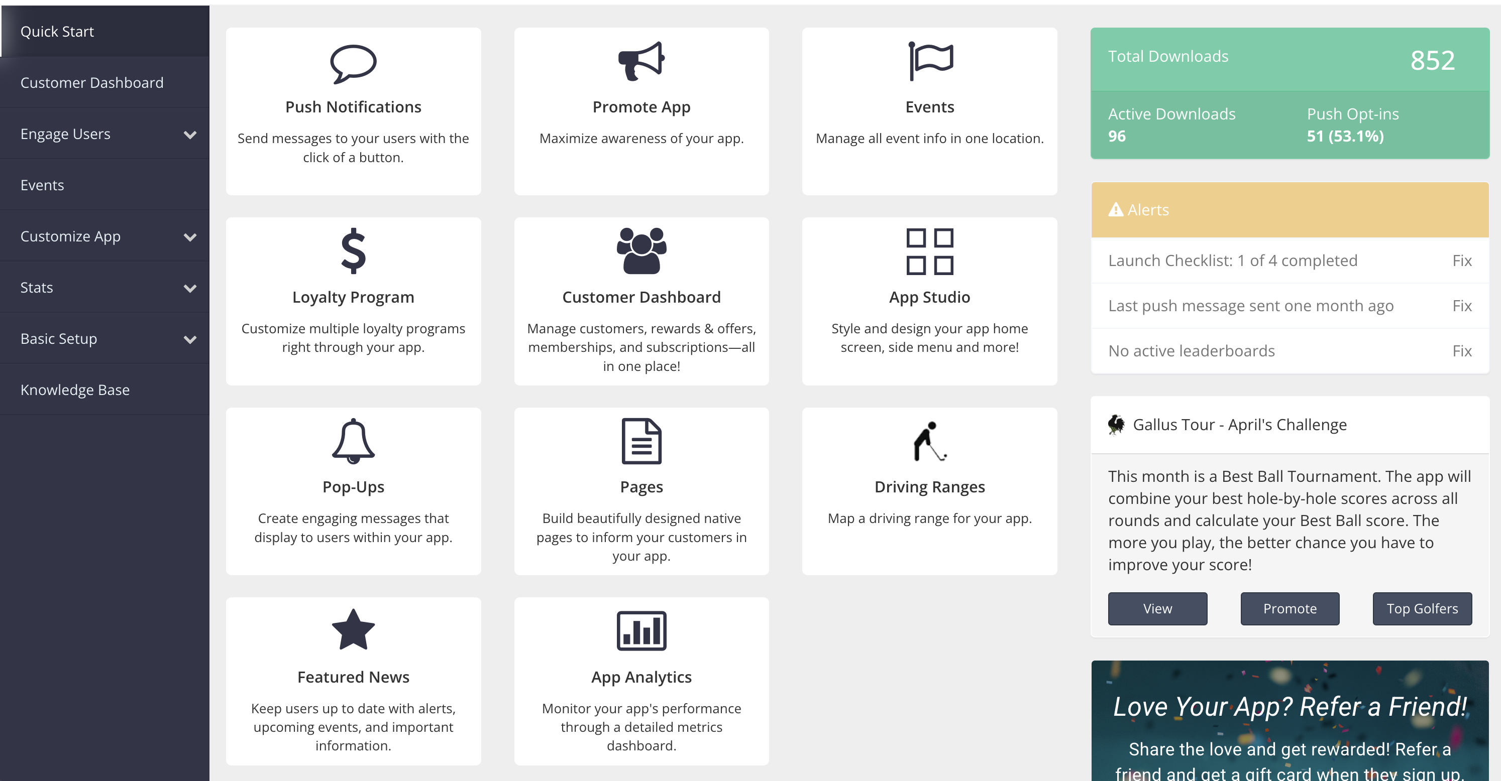 quick start page